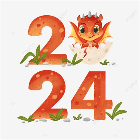 2024 Dragon Chinese New Year Cute Art Font Year Of The Dragon Lunar