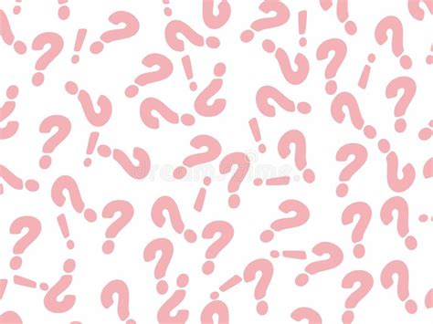 Question Mark Pattern White Pink Abstract Background Vector Stock Vector - Illustration of ...