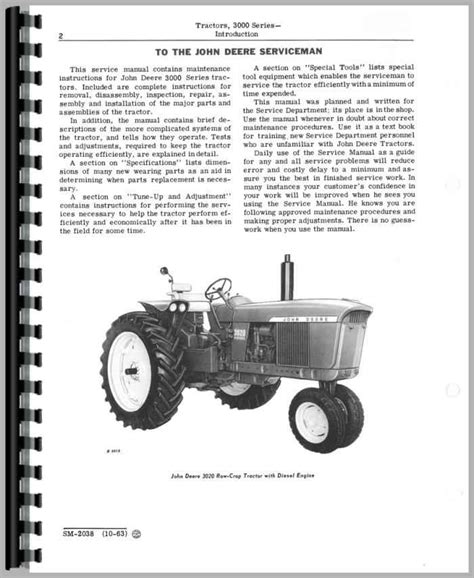 John Deere 3010 Tractor Service Manual