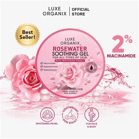 Luxe Organix Rosewater Soothing Gel 300ml Lazada Ph