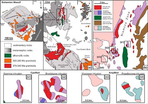 Geological Maps Of The Studied Area Modified After Sawicki 1995 And