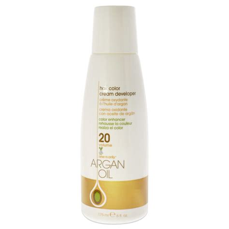 Argan Oil Hair Color Cream Developer 20 Volume By One N Only For Unisex 6 Oz Lightener