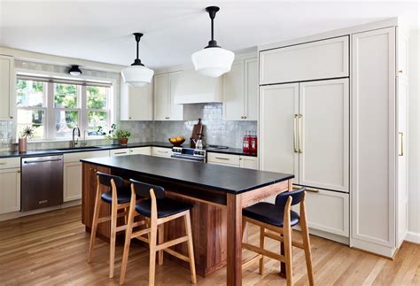 White + Walnut Kitchen in Chevy Chase, Washington, DC | District Cabinets