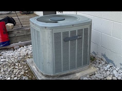 Trane Xr Central Air Conditioner Starting Up Youtube