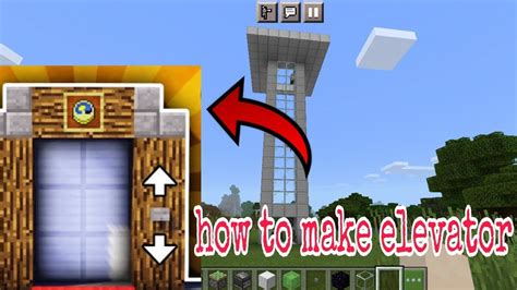 How To Make Elevator In Minecraft Pocket Edition How To Make Lift In