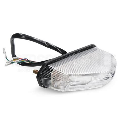 Piloto Trasero Universal Con Intermitentes Led Transparente Allpro