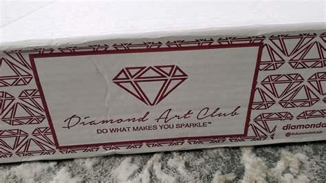 Diamond Art Club Diamond Painting Unboxing First Video Youtube