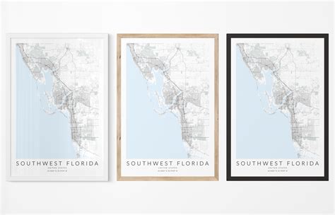 Southwest Florida Map Print – VirtualMap