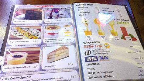 Menu at Broadway Bar & Diner, Manchester