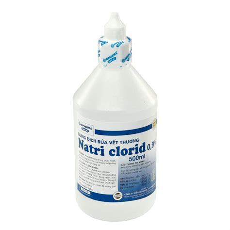 NATRI CLORID 0,9% chai 500ml - HDPHARMA -SINCE 1961