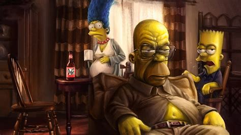 Wallpaper Artwork The Simpsons Breaking Bad TV Comics Homer