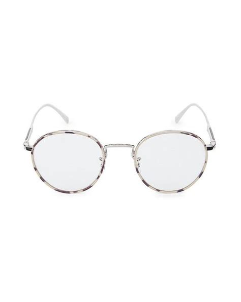 Oliver Peoples Artemio Mm Pantos Optical Glasses In Silver Metallic