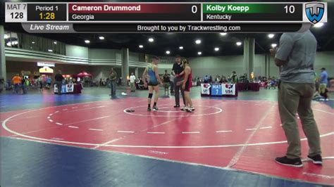 3116 Schoolboy 128 Cameron Drummond Georgia Vs Kolby Koepp Kentucky