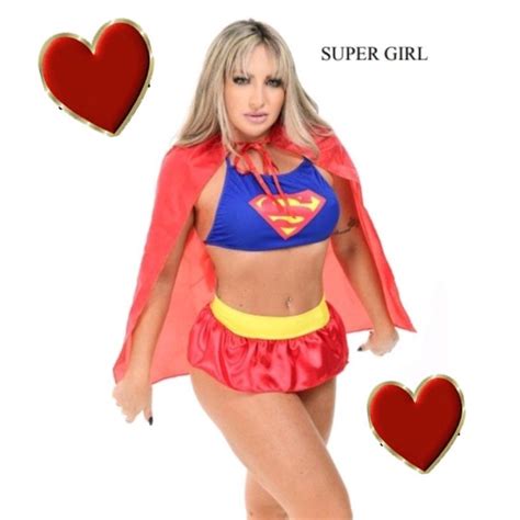 Fantasia Super Girl Sexy Er Ticas Lingerie Moda Ntima Sex Shop