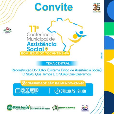 11º Conferência Municipal De Assistência Social Bom Jesus Do Tocantins