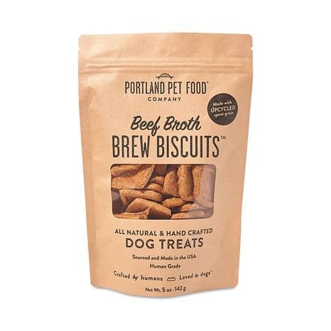 Portland Pet Food Company Beef Broth Brew Biscuit Dog Treats | Thrive