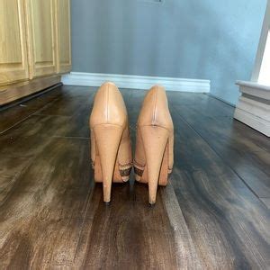 Aldo Shoes Aldo Cognac Tan Nude Platform Pump Heel Size Poshmark