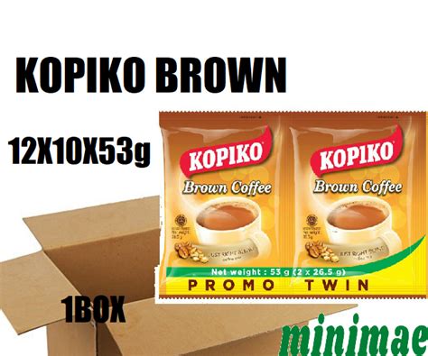 Minimae Kopiko Brown Twin Pack 1BOX 12x10x 53g Lazada PH