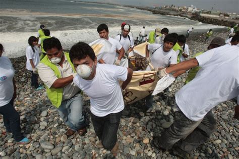 Unos 4 Mil Voluntarios Recogen Basura Marina En Playas De Lima Y Callao