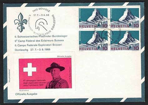 6 Pfadfinder BUNDESLAGER DOMLESCHG 1966 FDC Kaufen Auf Ricardo