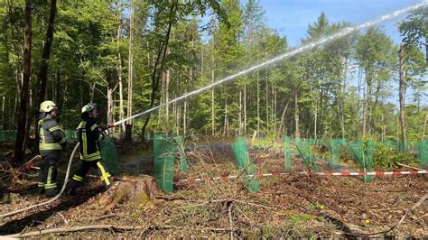 Waldbrand Gro Bung Einsatzkr Fte Probten Im Werratal Den Ernstfall