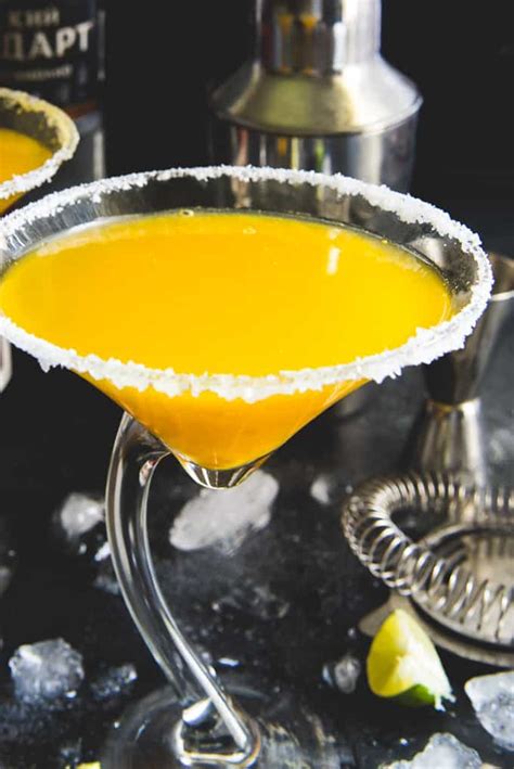 Mango Martini Recipe How To Rim The Martini Glass Whiskaffair