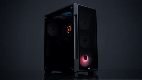 Icue 220t Rgb Tempered Glass Mid Tower Smart Case — Black