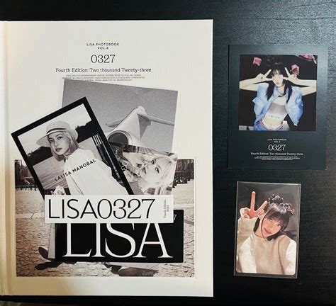 WTS Blackpink Lisa 0327 Photobook Jennie Lisa Rose Jisoo Hobbies