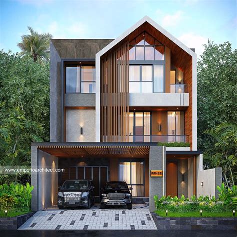 Mr KRM 1711 Classic Modern House 2 Floors Design Bogor