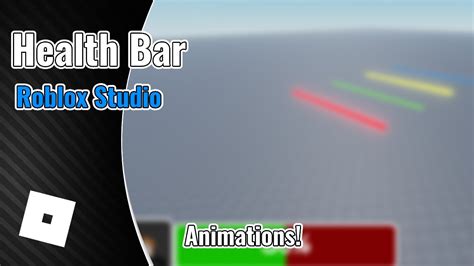 How To Make An Advanced Health Bar In Roblox Studio Youtube