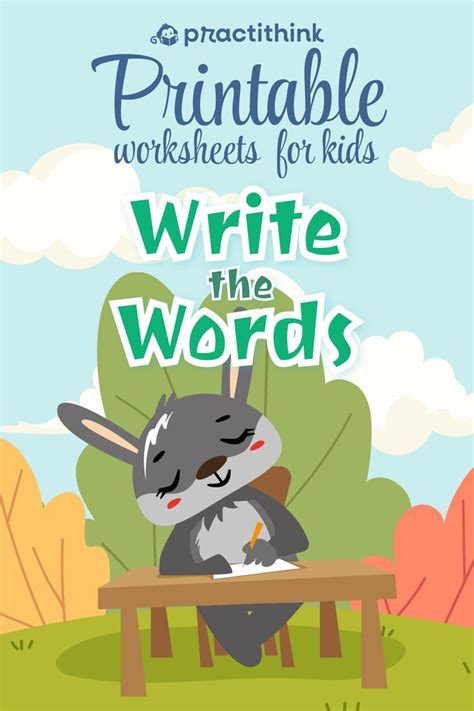 Printable Writing Worksheets for Kids