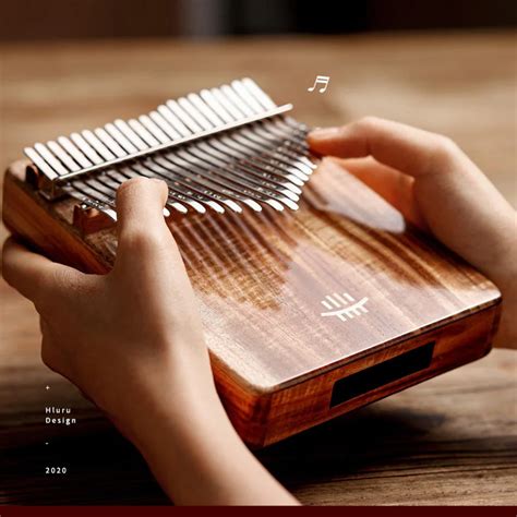 Hluru Kalimba Schl Ssel Mit Loch Voll Massivholz Daumen Klavier