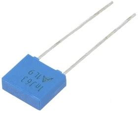 B32529C0102J289, Конденсатор полиэфирный, 1нФ, 40ВAC, 63ВDC, Шаг 5мм, ± ...