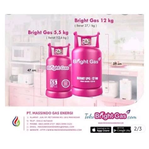 Jual Tabung Bright Gas 5 5kg Dan 12kg Kosong Tabung Pink 5 5kg Dan 12kg