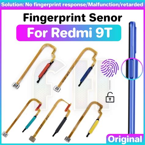 Fingerprint Sensor Touch Id For Redmi T Finger Pringt Sensor Home