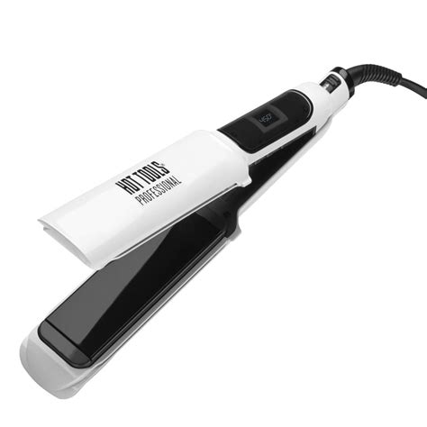 Hot Tools Pro Nano Hair Straightener Digital Salon Flat Iron XL White Walmart