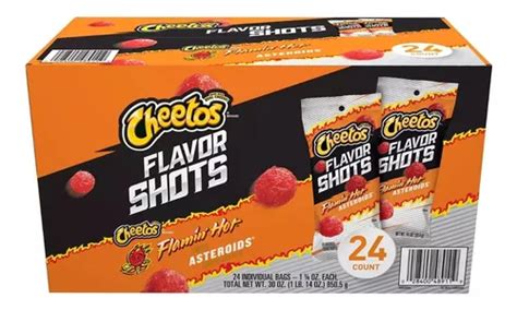 Cheetos Flamin Hot Flavor Shots Asteroids Pack Mercadolibre