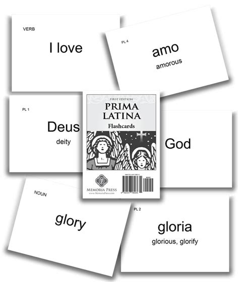Prima Latina Flashcards Memoria Press Classical Education