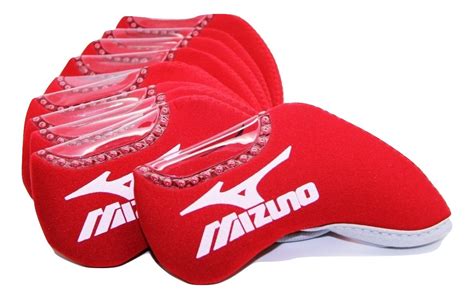 Mizuno Golf Iron Head Covers Pcs Red Color Pcs Set Headcover Club