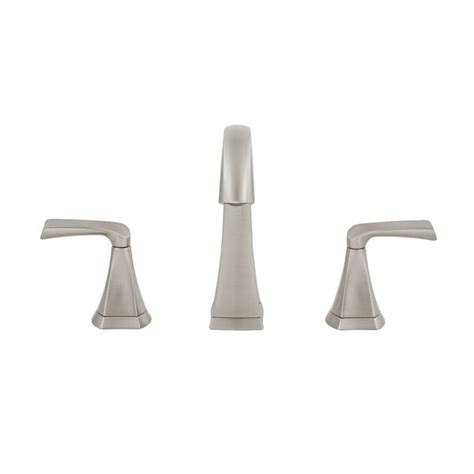 Two Handle Widespread Bathroom Faucet In Spotshield Brushed Nickel 35899lf Sp Delta Faucet