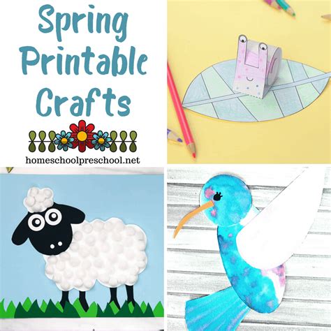 10 Exciting Printable Spring Crafts for Preschoolers