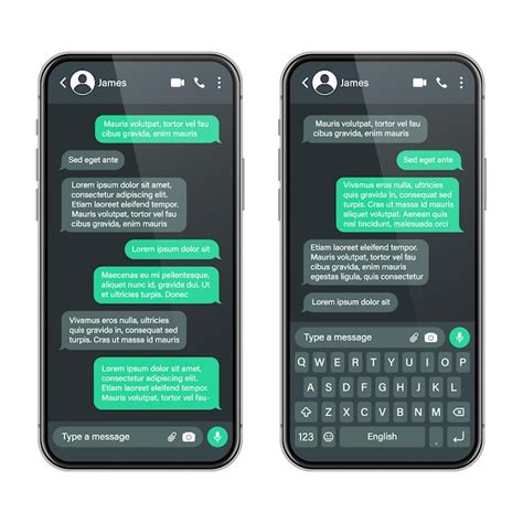 Smartphone Realista Aplicativo De Mensagens Sms Quadro De Texto