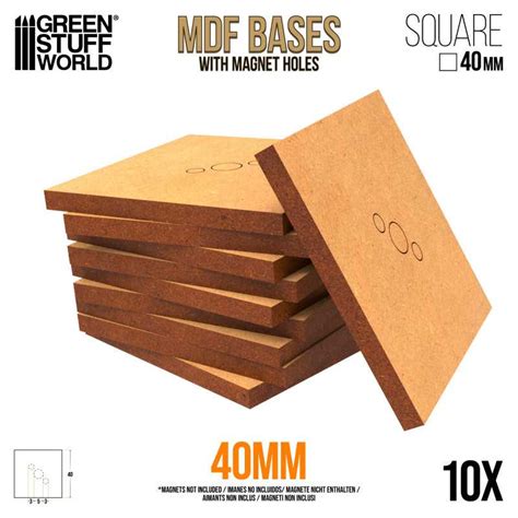 Basi Mdf Quadrate 40mm Gsw