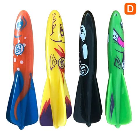 Тонущие (подводные) игрушки для бассейна Рыбки Торпеды (4шт), для ...