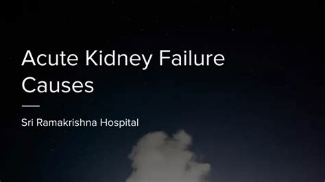 acute kidney failure  powerpoint