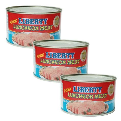 Liberty Pork Luncheon Meat In Can 375g X 3Pcs Lazada PH