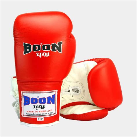 Boon Bgl Red And White Lace Up Boxing Gloves ‹ Fight Supplies Uk