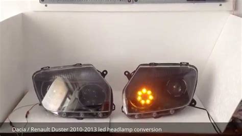 Dacia Renault Duster Led Headlamp Conversion Youtube