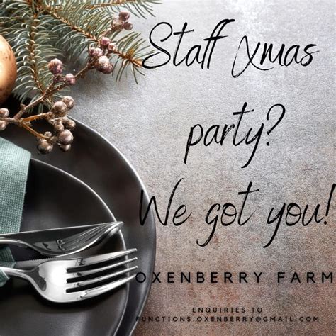 Your Next Christmas Party Venue! - Oxenberry Farm