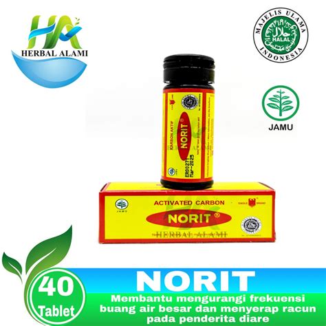 Jual Norit Cap Lang Karbon Aktif Obat Diare Perut Kembung Shopee